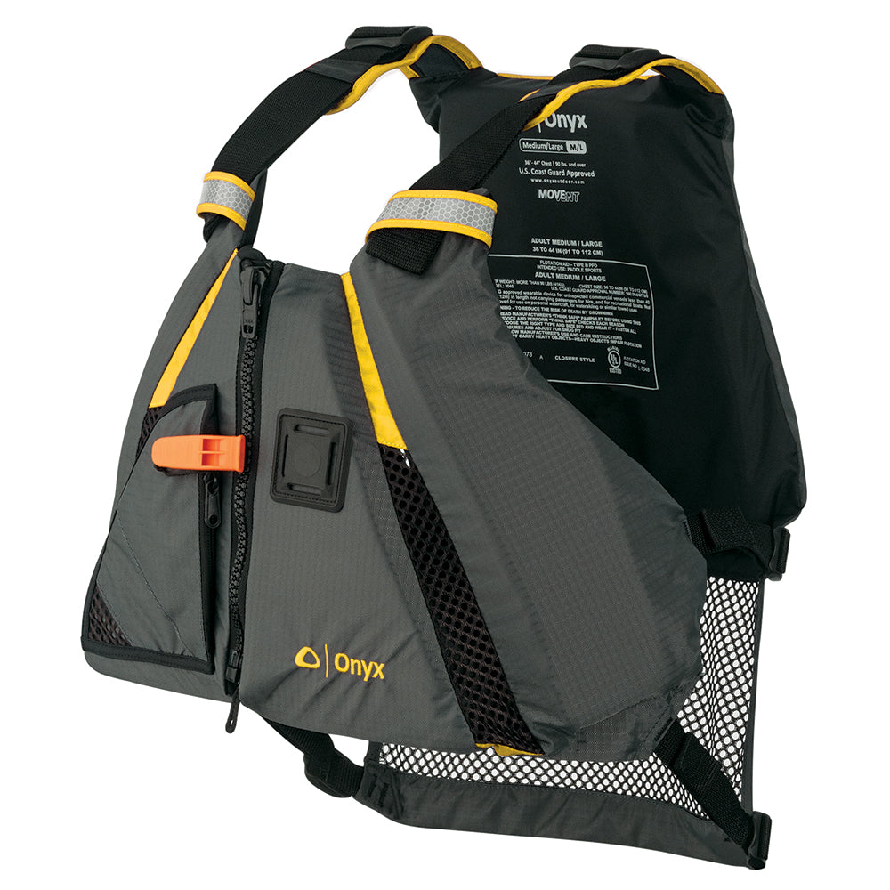 Onyx Movement Dynamic Paddle Sports Vest YellowGrey ML 12220030004018