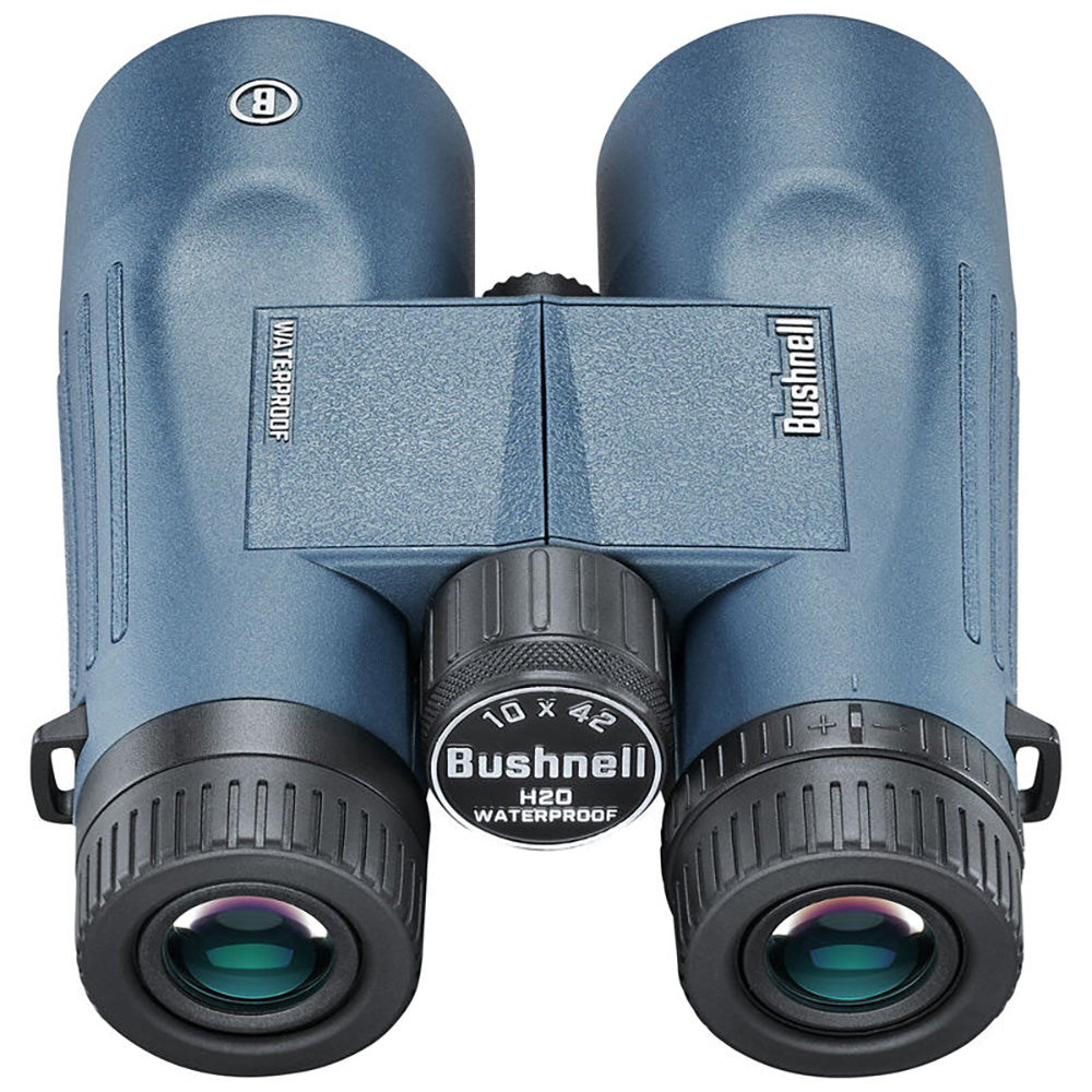 Bushnell 10x42mm H2O Binocular Dark Blue Roof WPFP Twist Up Eyecups 150142R