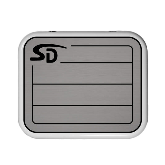 SeaDek YETI Roadie 24 Teak Cooler Pad  6mm  Storm GreyBlack 5363780066